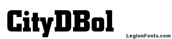 CityDBol Font, Free Fonts