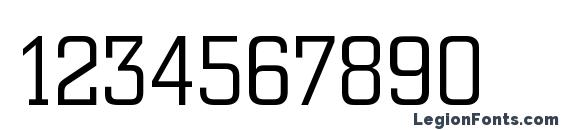 CityDEELig Font, Number Fonts