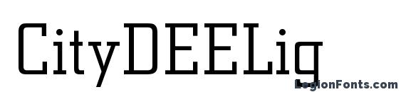 CityDEELig Font