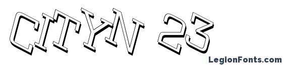 Cityn 23 Font, Serif Fonts