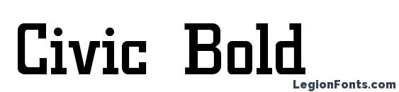 Civic Bold font, free Civic Bold font, preview Civic Bold font