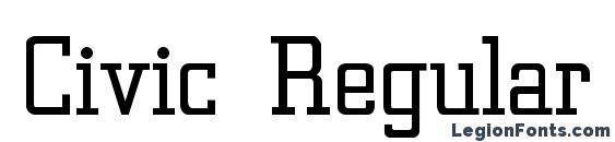 Civic Regular Font