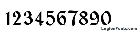 Civic Font, Number Fonts