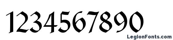Clairvaux LT Dfr Font, Number Fonts