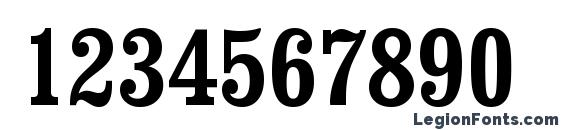 Clarendon Bold Condensed BT Font, Number Fonts
