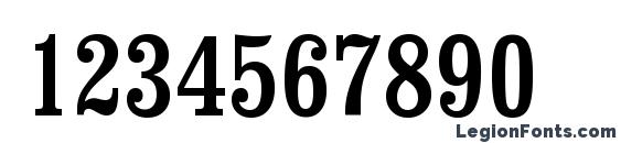 Clarendon Condensed BT Font, Number Fonts