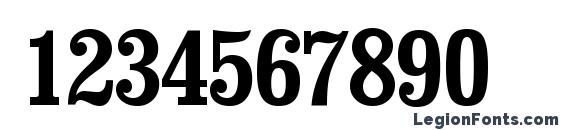 Clarendon Condensed Полужирный Font, Number Fonts