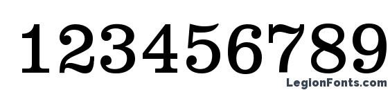 Clarendon Light DTC Font, Number Fonts