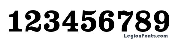 Clarendon Font, Number Fonts