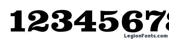 ClarendonEB Bold Font, Number Fonts
