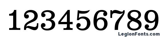 ClarendonTLig Font, Number Fonts