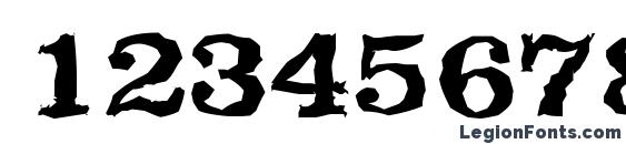 ClareRandom Bold Font, Number Fonts