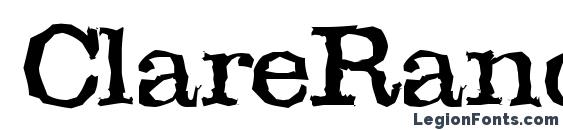 шрифт ClareRandom, бесплатный шрифт ClareRandom, предварительный просмотр шрифта ClareRandom