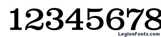 ClareSerial Font, Number Fonts