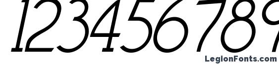 Claritty Italic Font, Number Fonts