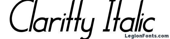 Claritty Italic Font