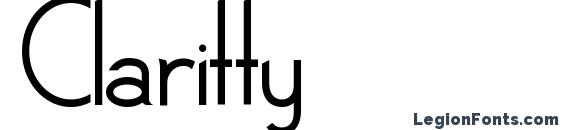 Claritty font, free Claritty font, preview Claritty font
