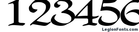 Clark Regular ttstd Font, Number Fonts