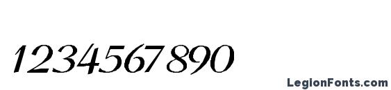Clarnel SemiBold Italic Font, Number Fonts