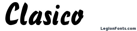 Clasico font, free Clasico font, preview Clasico font
