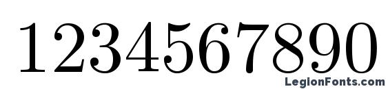 Classic Regular Font, Number Fonts