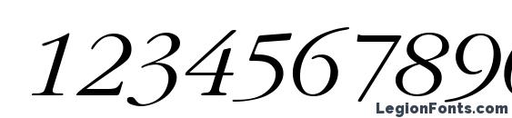 Classic Russian Italic.001.001 Font, Number Fonts