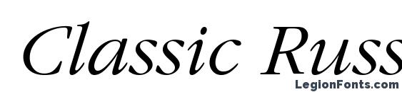 Classic Russian Italic.001.001 font, free Classic Russian Italic.001.001 font, preview Classic Russian Italic.001.001 font