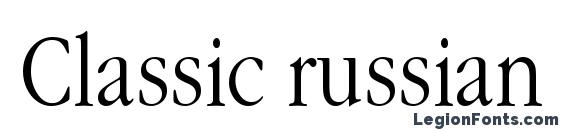 Classic russian plain font, free Classic russian plain font, preview Classic russian plain font