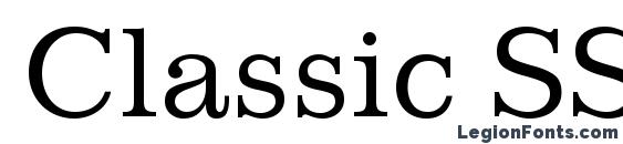 шрифт Classic SSi, бесплатный шрифт Classic SSi, предварительный просмотр шрифта Classic SSi