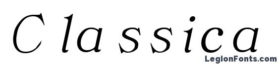шрифт Classica Italic, бесплатный шрифт Classica Italic, предварительный просмотр шрифта Classica Italic