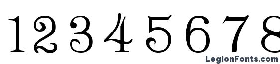 Classica Roman Regular Font, Number Fonts