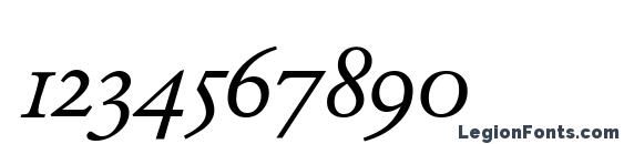 ClassicGaramondSwash RegularItalic DB Font, Number Fonts