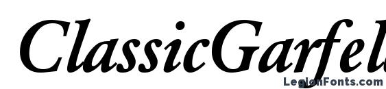 Шрифт ClassicGarfeld Bold Italic