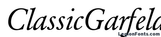 ClassicGarfeld Italic Font