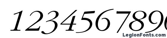 Classicrussianc italic Font, Number Fonts
