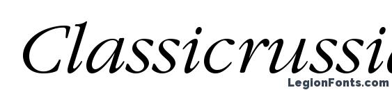 Classicrussianc italic Font