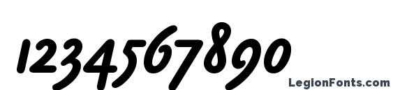 Claude Sans Bold Italic Plain Font, Number Fonts