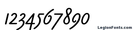 Claude Sans Italic LET Plain.1.0 Font, Number Fonts
