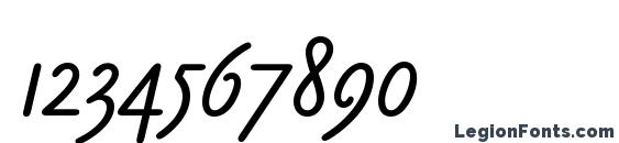 Claude Sans Italic Plain Font, Number Fonts