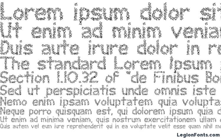 specimens Clawless font, sample Clawless font, an example of writing Clawless font, review Clawless font, preview Clawless font, Clawless font