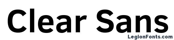 шрифт Clear Sans Bold, бесплатный шрифт Clear Sans Bold, предварительный просмотр шрифта Clear Sans Bold