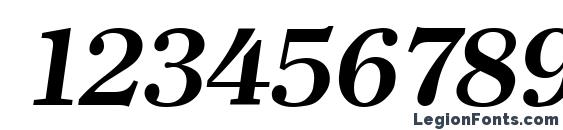 Clearface Bold Italic Font, Number Fonts