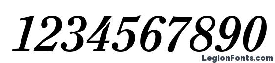 Clearface BoldItalic Font, Number Fonts