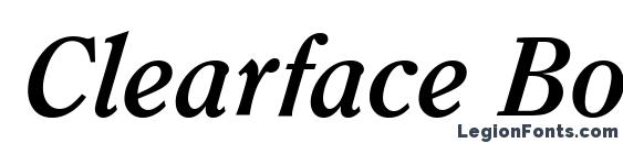 Clearface BoldItalic font, free Clearface BoldItalic font, preview Clearface BoldItalic font