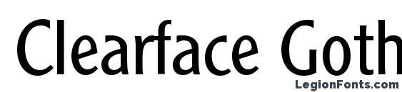 Clearface Gothic LT 45 Light Font