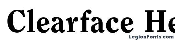 Clearface Heavy DTC font, free Clearface Heavy DTC font, preview Clearface Heavy DTC font