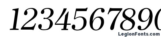 Clearface Italic Font, Number Fonts