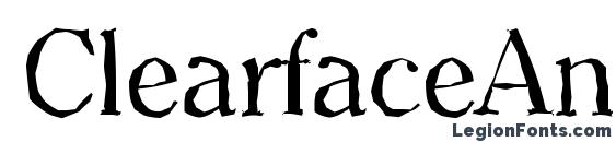 ClearfaceAntique Regular font, free ClearfaceAntique Regular font, preview ClearfaceAntique Regular font