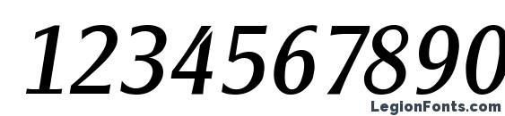 ClearfaceGothic Italic Font, Number Fonts