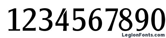 ClearfaceGothic Regular Font, Number Fonts